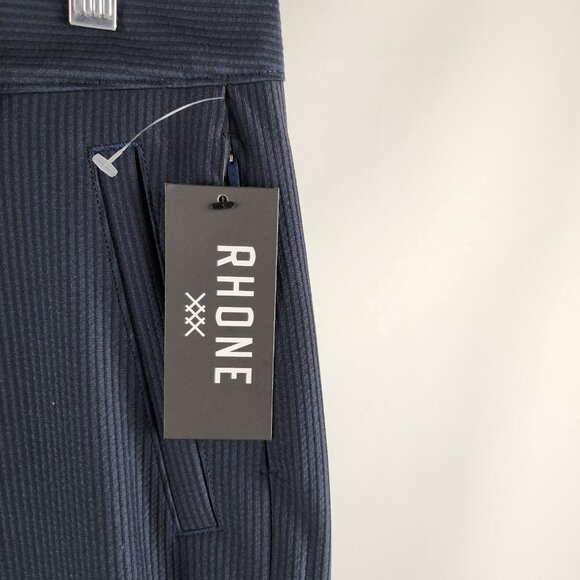 Rhone Pants Mens 32x33 Navy Blue Big Easy Searsucker Pant NWT - Picture 7 of 14